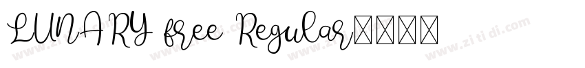 LUNARY free Regular字体转换